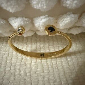 kate spade Gold Open Spade Cuff Bracelet with Crystal Accent
